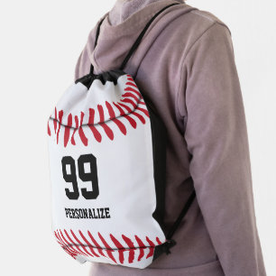 Personalize - Baseball Drawstring Bag