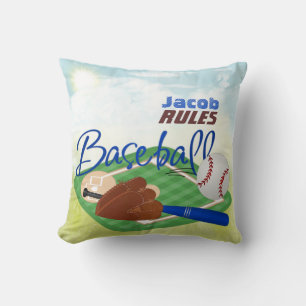 Personalize Baseball Pillow