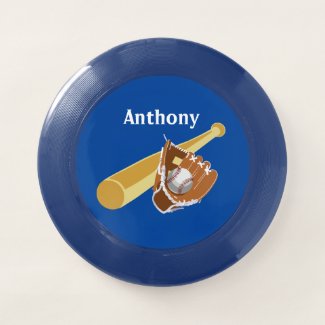 Personalize Baseball Theme  Wham-O Frisbee