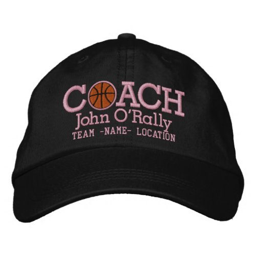 Personalize Basketball Coach Cap Your Name n Game