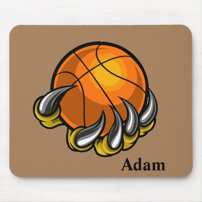 Personalize Basketball Dragon Claw Mouse Pad (Front)