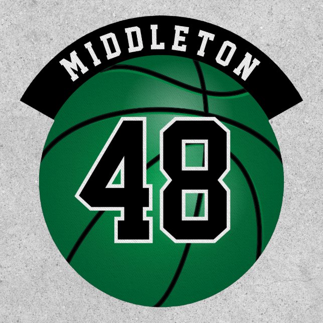 Personalize Basketball 🏀 - Green Patch (Front)