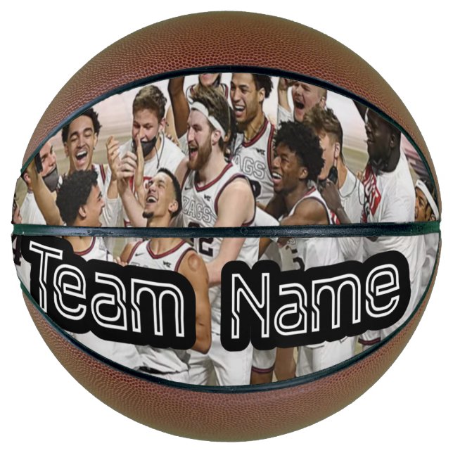Personalize Basketball Team Photo Team Name (Front)