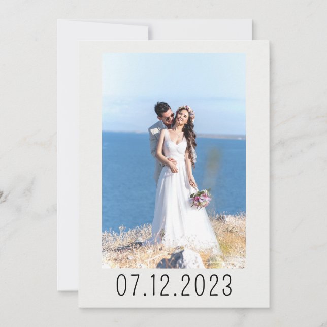 Personalize Beautiful & Glossy Weeding Invitation (Front)