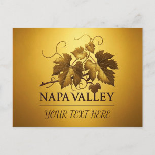Personalize Beautiful Invitation Napa Valley Postcard