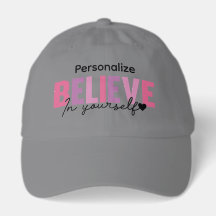Personalize Believe In Yourself Truckers Hat