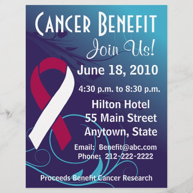 Personalize Benefit  - Head and Neck Cancer Flyer (Front)