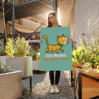 Personalize Best Friend Cat Poster