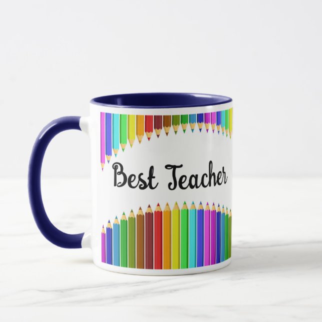 Personalize Best Teacher  Mug (Left)