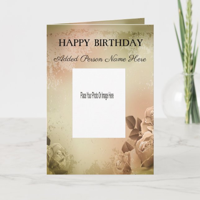 Personalize Birthday Card (Front)