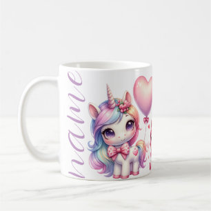 Personalize birthday unicorn coffee mug