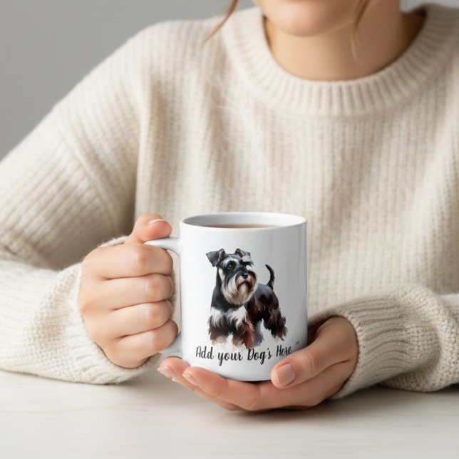  Personalize Black and Browns Schnauzer Keepsake Coffee Mug (Creator Uploaded)
