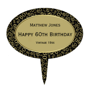 Buy Happy 60th Birthday Cake Topper Online