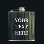 Personalize Black Wood Flask<br><div class="desc">This is Black Chalkboard Modern Flask.  This flask feature is a Black Chalkboard background. It is Fully customizable. It is a unique gift that's perfect for weddings,  birthdays,  and special events.</div>