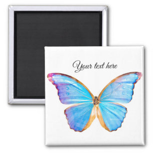 Personalize BLUE BUTTERFLY Magnet