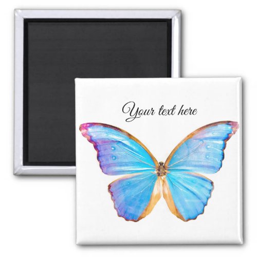 Personalize BLUE BUTTERFLY Magnet