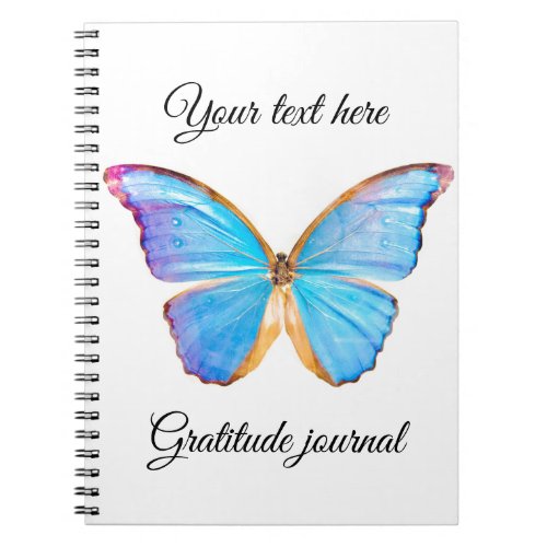 Personalize BLUE BUTTERFLY Notebook