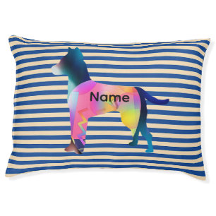 Personalize Blue Dog Favorite  Pet Bed