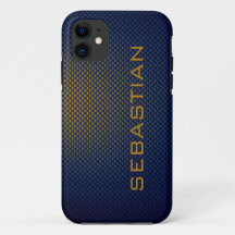 Personalize Blue Ocher carbon fiber patterned