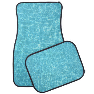 Personalize Blue Water Swimmingpool Elegant Modern Car Floor Mat