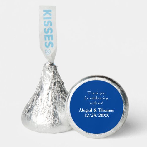 Personalize Blue Wedding Favors Hershey Kisses