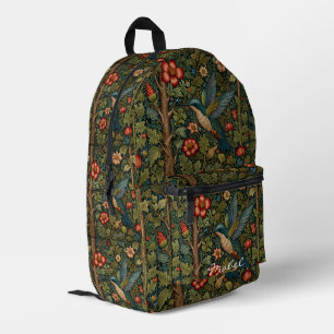 Personalize Bohemian hummingbird boho botanical Printed Backpack