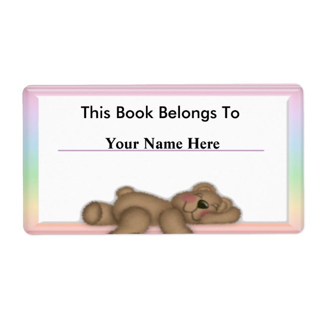 Personalize Book Labels for Kids (Front)