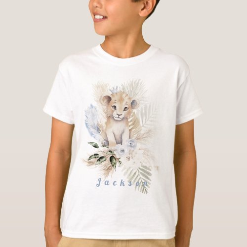 Personalize Boy  Lion Prince  Birthday T_Shirt 