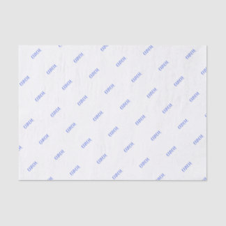 Personalize: Boy's Name Blue Birthday Party Theme Tissue Paper