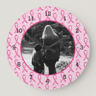 Personalize Breast Cancer Memorial Large Clock
