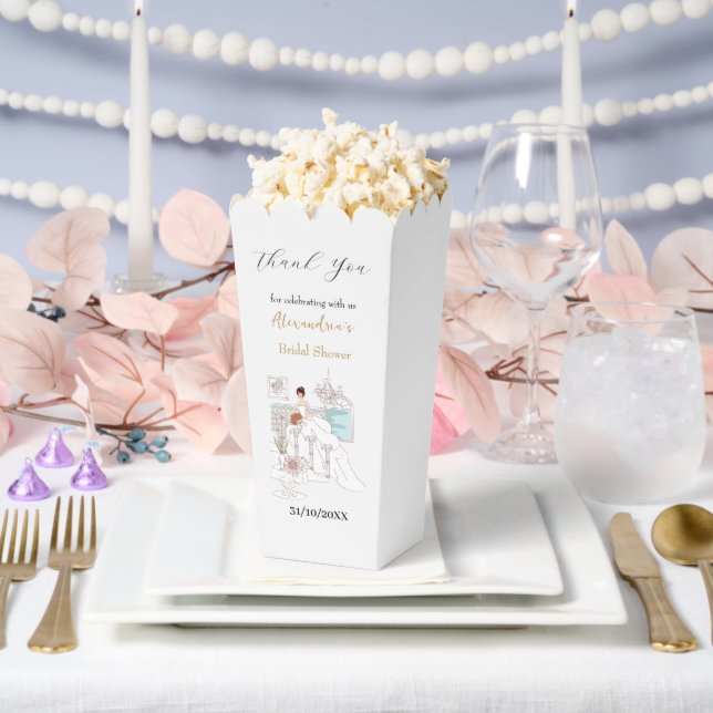 Personalize Bridal Shower Dress Thank you Favor Boxes (Wedding)