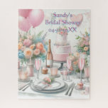 Personalize Bridal Shower Jigsaw Puzzle<br><div class="desc">"AI-generated artwork with design direction by Susang6"</div>