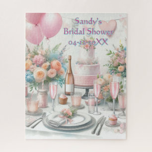Personalize Bridal Shower Jigsaw Puzzle