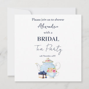 Personalize Bridal Shower Tea Party Invitation
