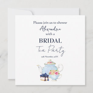 Personalize Bridal Shower Tea Party Invitation