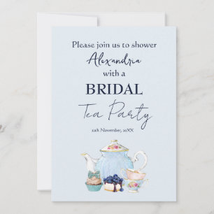 Personalize Bridal Shower Tea Party Invitation
