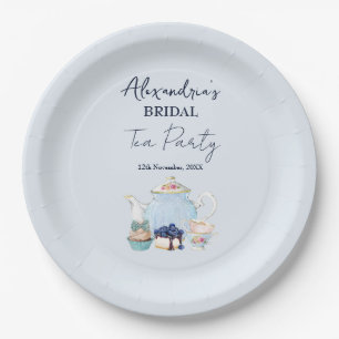 Personalize Bridal Shower Tea Party Paper Plate