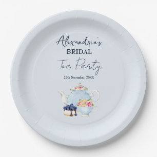 Personalize Bridal Shower Tea Party Paper Plates