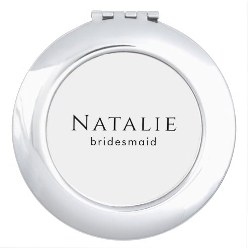 Personalize Bridesmaid Gift Maid of Honor Proposal Compact Mirror