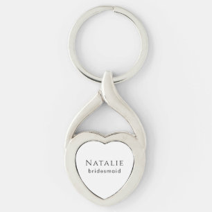 Personalize Bridesmaid Gift Maid of Honor Proposal Keychain