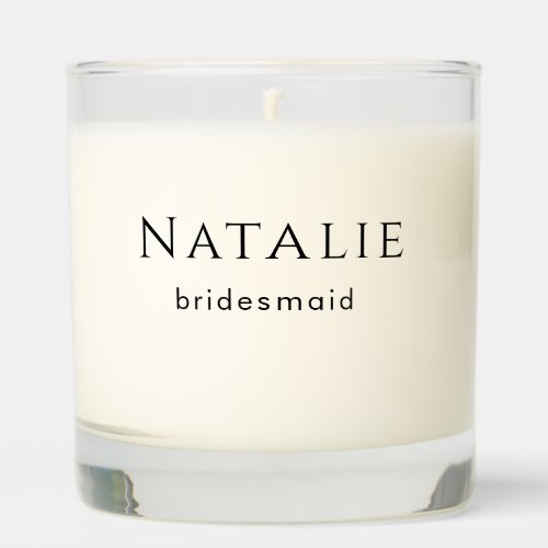 Personalize Bridesmaid Gift Maid of Honor Proposal Scented Candle