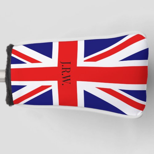 Personalize British flag Golf Head Cover