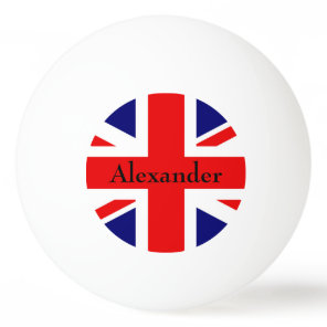 Personalize British flag Ping Pong Ball