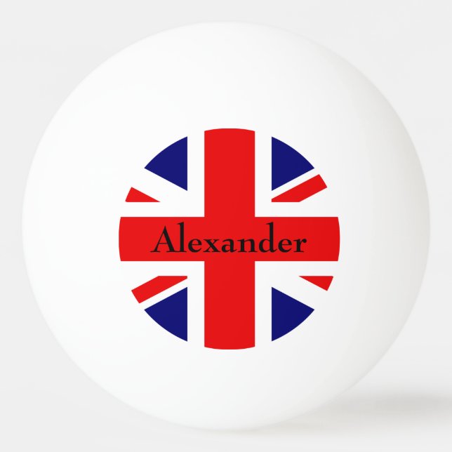 Personalize British flag Ping Pong Ball (Front)