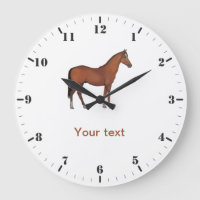Personalize Brown Horse cute animal standing