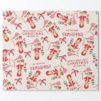 Pretty Ballerina Personalized Christmas Wrapping Paper