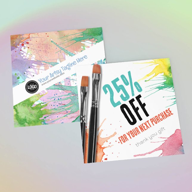 Personalize Business | Art Supplies Discount Card (Creator Uploaded)