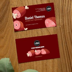 Personalize Business Butcher Shop Card