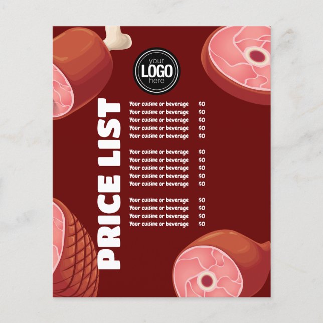 Personalize Business | Butcher Shop Flyer (Front)