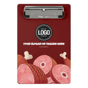 Personalize Business Butcher Shop Mini Clipboard